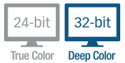 Adjustable Color Depth & Pixel Transfer Formats
